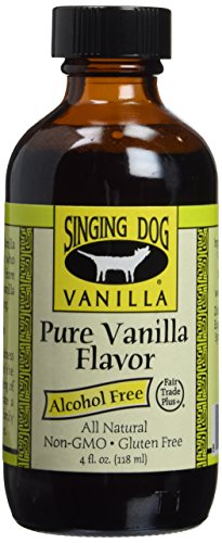 Singing Dog Vanilla Pure Flavor - Alcohol Free | 4 Fl Oz Liquid