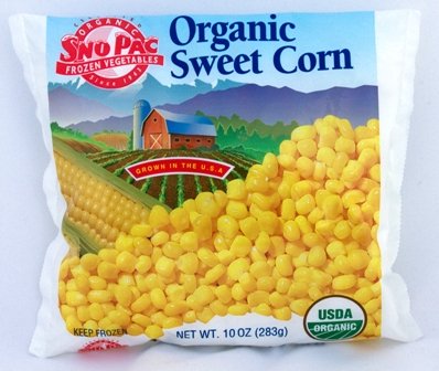Sno Pac Organic Whole Kernel Sweet Corn  10 Ounce -- 12 per Case.